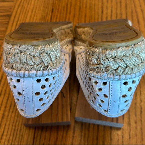 Loeffler Randall White Leather Die Cut Design  Espadrilles Loafers Size 36 EU - Picture 9 of 9